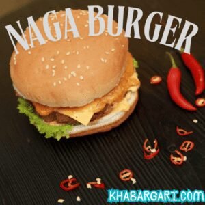 CHICKEN NAGA BURGER